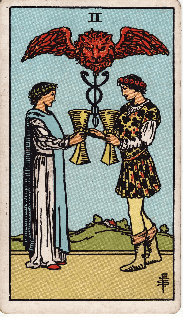 Two of Cups tarot card