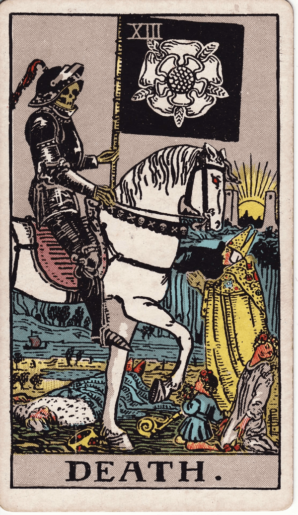Death tarot card, upright