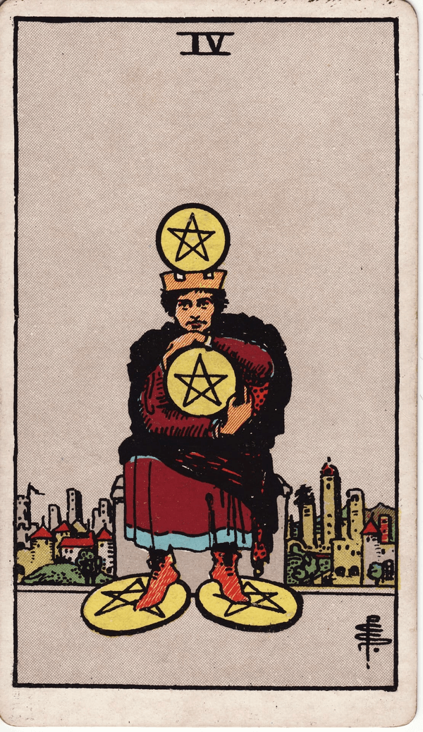 Four of Pentacles tarot card