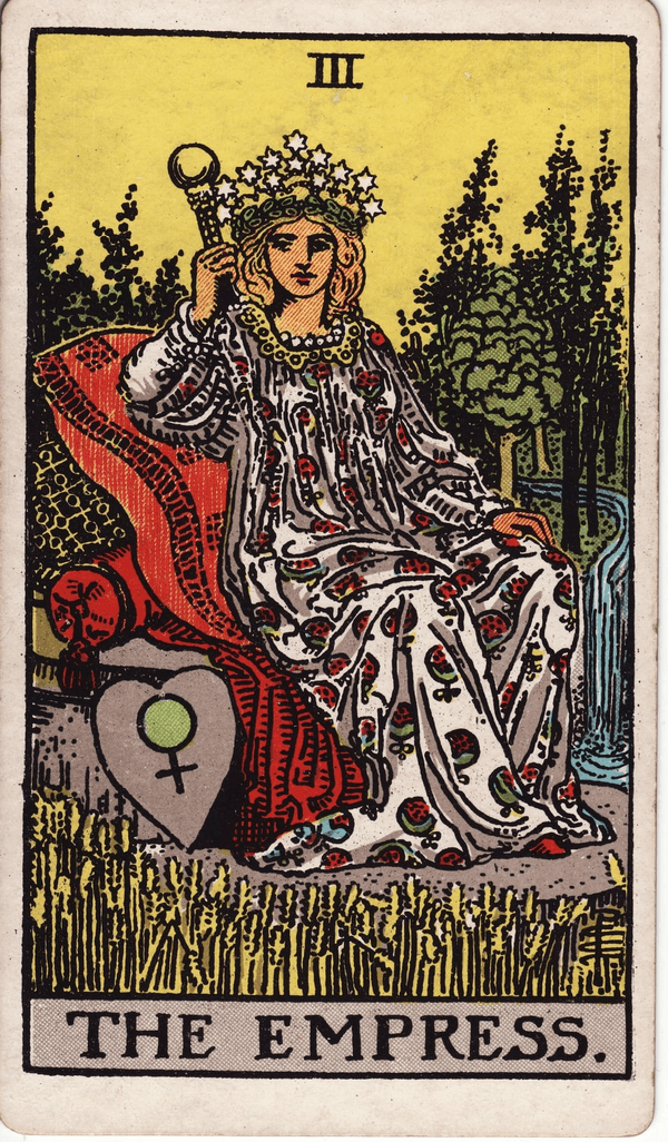 The Empress tarot card, upright