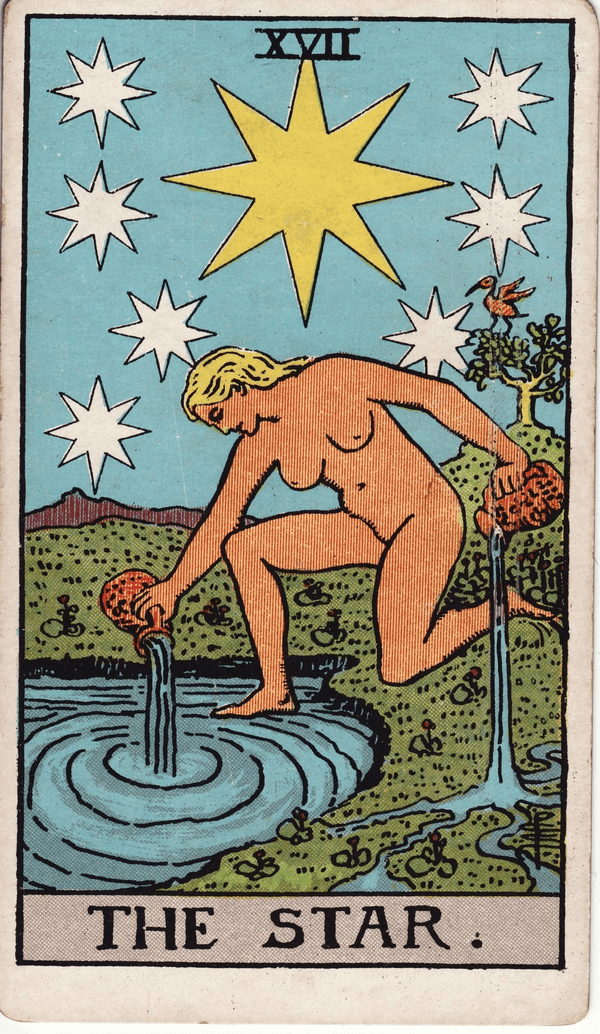 The Star tarot card, upright